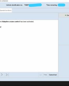 Skoda Radar Component Protection Removal
